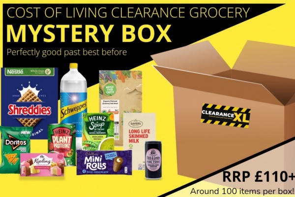 Cost of Living MYSTERY GROCERY CLEARANCE Box Perfectly Good Past Best Before RRP £112.74 CLEARANCE XL £39.99